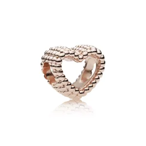 (kuva) Beaded Heart Charm - 787516 - Helat | PANDORA