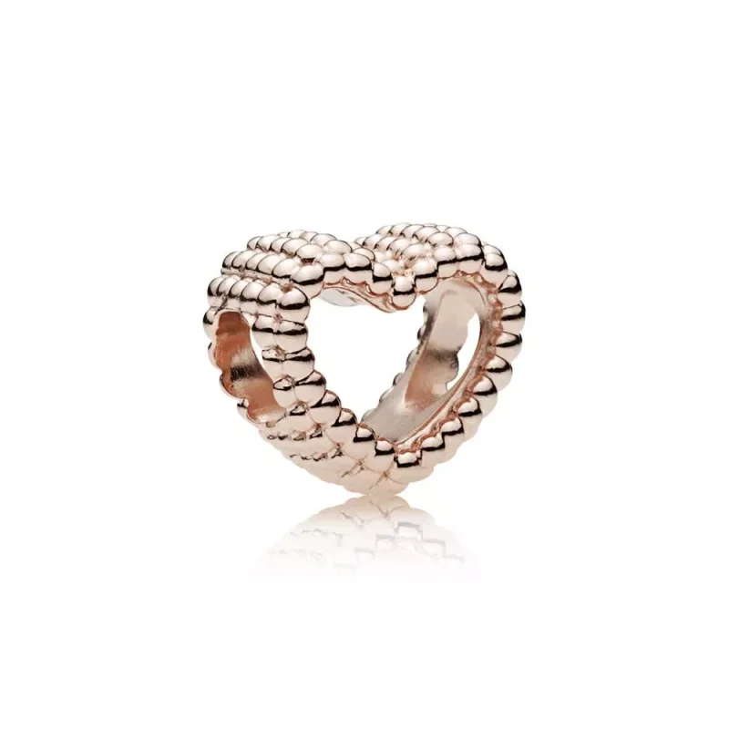 (kuva) Beaded Heart Charm - 787516 - Helat | PANDORA