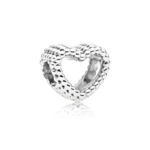 (kuva) Beaded Heart Charm - 797516 - Helat | PANDORA