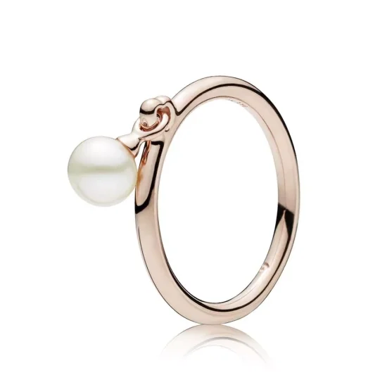 (kuva) Contemporary Pearl Ring - 187525P - Sormukset | PANDORA