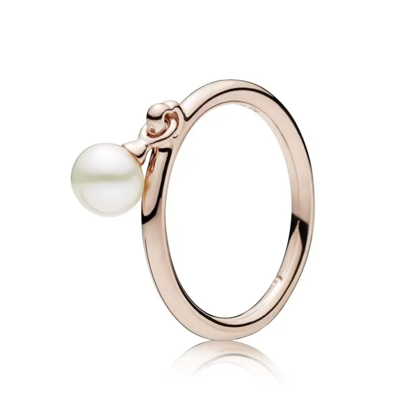 (kuva) Contemporary Pearl Ring - 187525P - Sormukset | PANDORA