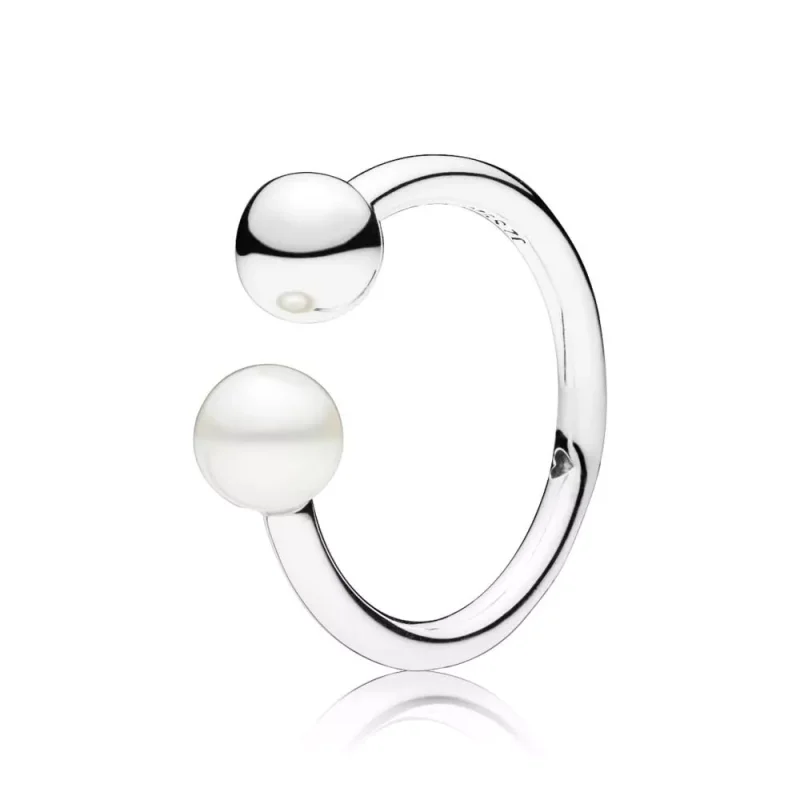 (kuva) Contemporary Pearl Ring - 197573P - Sormukset | PANDORA