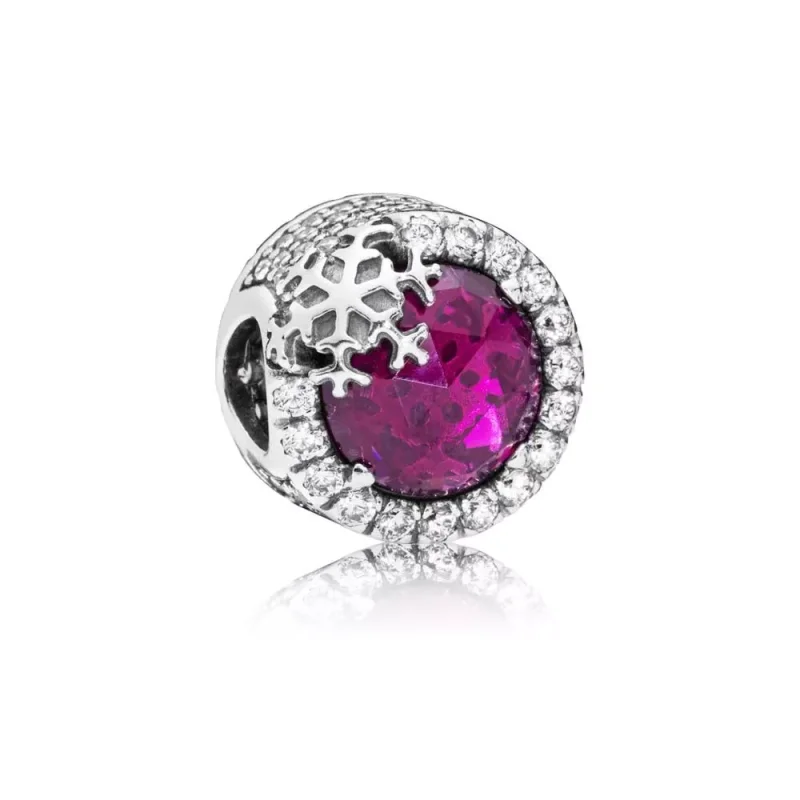 (kuva) Dazzling Snowflake Button Charm - 797555NCC - Helat | PANDORA