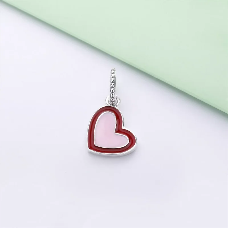 (kuva) Asymmetric Heart of Love Pendant Charm - 797820ENMX - Helat | PANDORA - Näytä 3