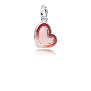(kuva) Asymmetric Heart of Love Pendant Charm - 797820ENMX - Helat | PANDORA