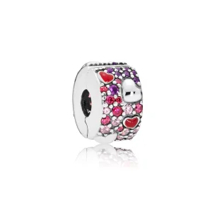 (kuva) Asymmetric Hearts of Love Clip - 797838CZRMX - Helat | PANDORA