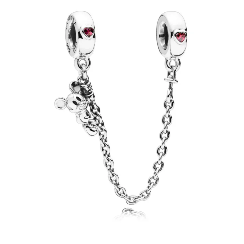 (kuva) Disney, Climbing Mickey Safety Chain - 797173CZR - Helat | PANDORA