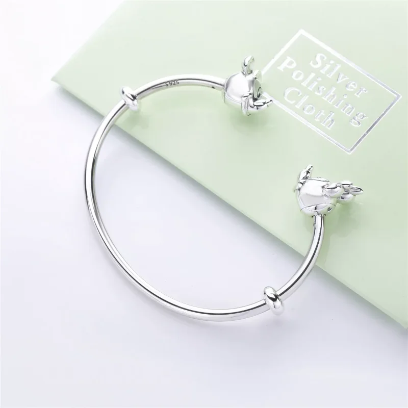 (kuva) Disney, Mickey and Minnie Open Bangle - 597494 - Rannekorut | PANDORA - Näytä 3
