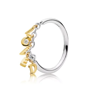 (kuva) Love Script Ring - 167799CZ - Sormukset | PANDORA