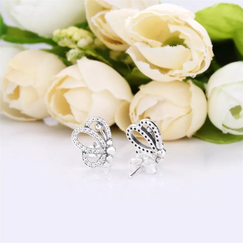 (kuva) Butterfly Outlines Nappikorvakorut - 297912CZ - Korvakorut | PANDORA - Näytä 3