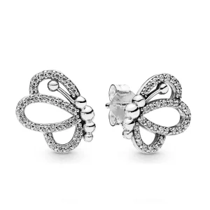 (kuva) Butterfly Outlines Nappikorvakorut - 297912CZ - Korvakorut | PANDORA