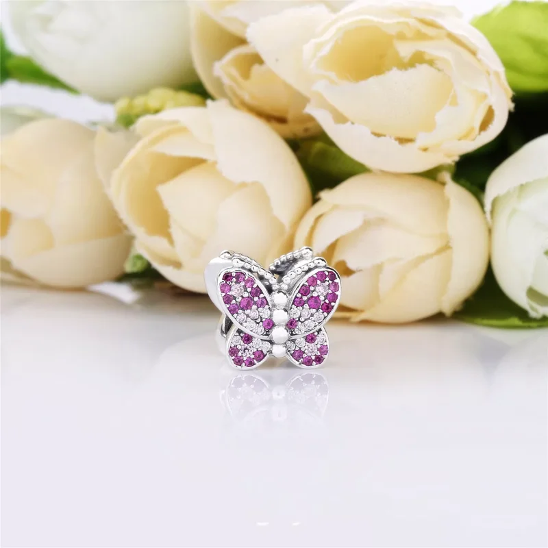 (kuva) Dazzling Pink Butterfly Charm - 797882NCCMX - Helat | PANDORA - Näytä 2