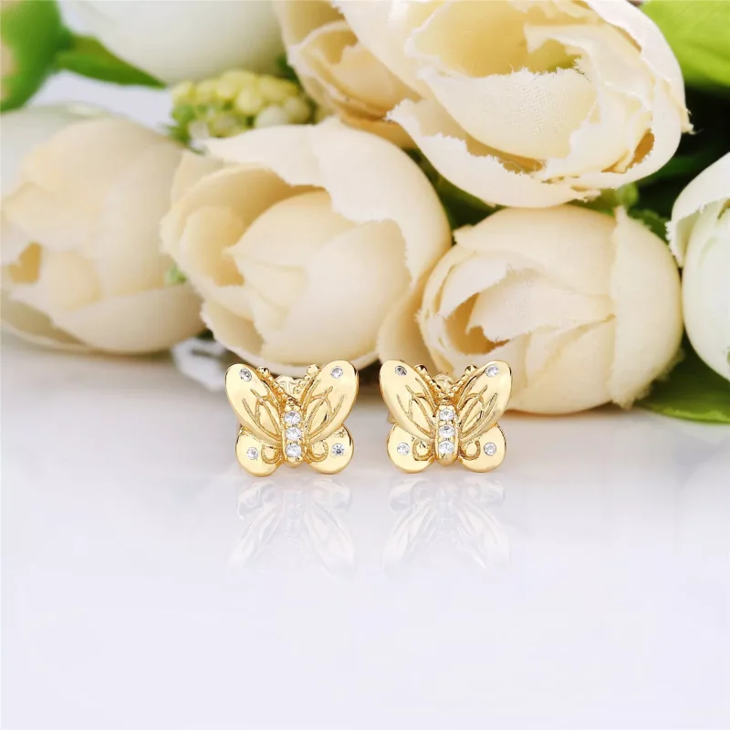 (kuva) Decorative Butterflies Nappikorvakorut - 267921CZ - Korvakorut | PANDORA - Näytä 2