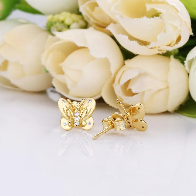 (kuva) Decorative Butterflies Nappikorvakorut - 267921CZ - Korvakorut | PANDORA - Näytä 3