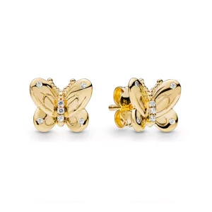 (kuva) Decorative Butterflies Nappikorvakorut - 267921CZ - Korvakorut | PANDORA