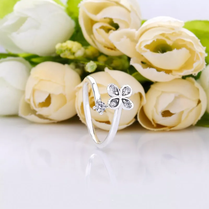 (kuva) Four-Petal Flower Ring - 197988CZ - Sormukset | PANDORA - Näytä 2