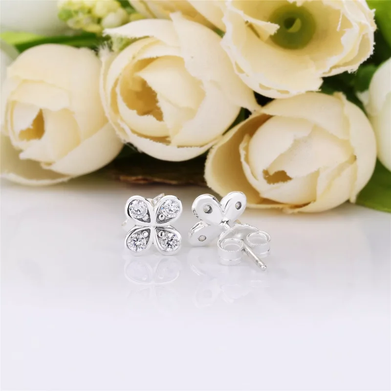 (kuva) Four-Petal Flowers Nappikorvakorut - 297968CZ - Korvakorut | PANDORA - Näytä 3