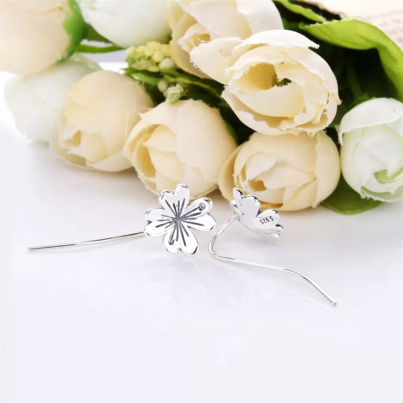 (kuva) Lucky Four-Leaf Clovers Drop Korvakorut - 297908CZ - Korvakorut | PANDORA - Näytä 4