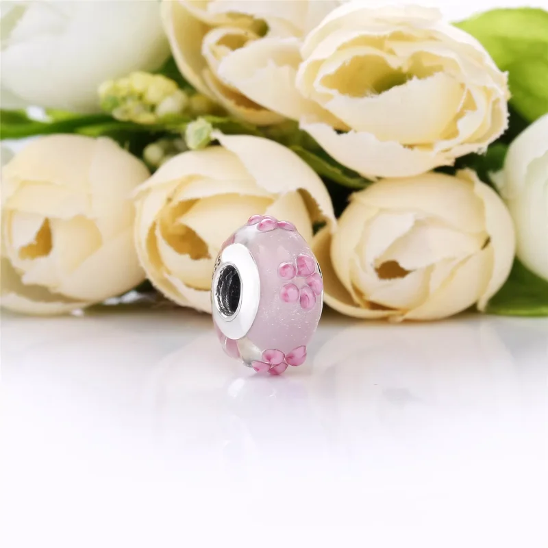 (kuva) Pink Flower Glass Murano Charm - 797901 - Helat | PANDORA - Näytä 2