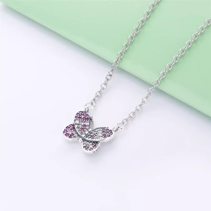 (kuva) Pandora Dazzling Pink Butterfly kaulakoru 397931NCCMX-50 - Näytä 2