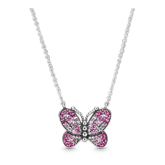 (kuva) Pandora Dazzling Pink Butterfly kaulakoru 397931NCCMX-50