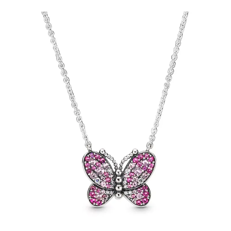 (kuva) Pandora Dazzling Pink Butterfly kaulakoru 397931NCCMX-50