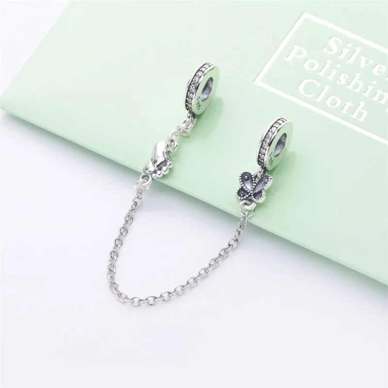(kuva) Pandora Decorative Butterflies turvaketju 797865CZ - Näytä 2
