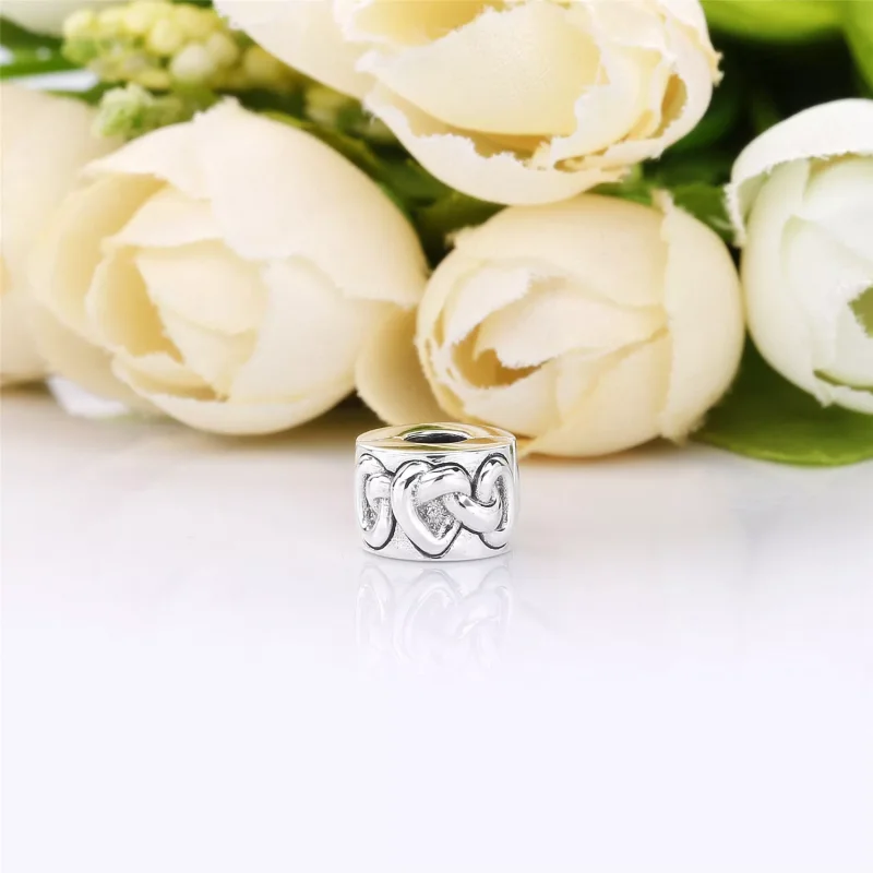 (kuva) Pandora Knotted Hearts lukkopala 798035 - Näytä 3