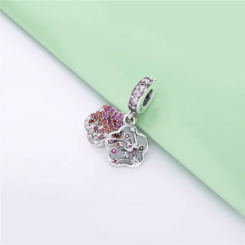 (kuva) PANDORA riipushela - Pavé Peach Blossom Kukka - Näytä 2