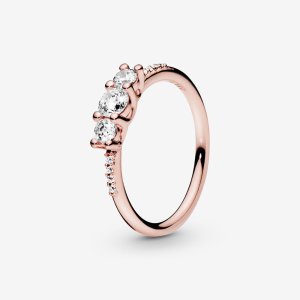 (kuva) PANDORA Kirkas Kolmen Kiven Sormus - 186242CZ
