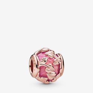 (kuva) PANDORA Pink Decorative Leaves Charm - 788238SSP
