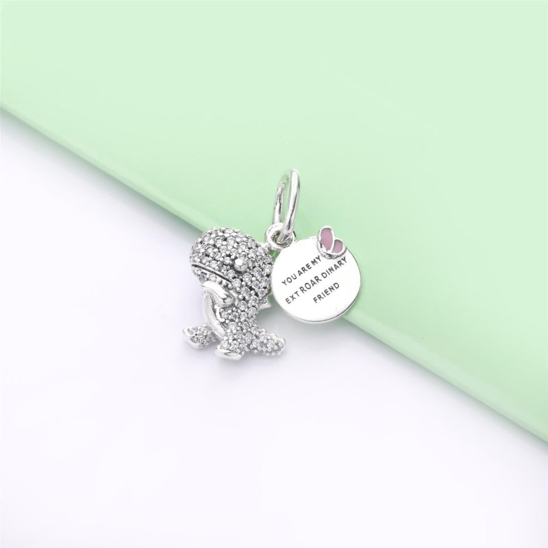 (kuva) Pavé Dinosaur Dangle Charm - 798186CZ - Näytä 2