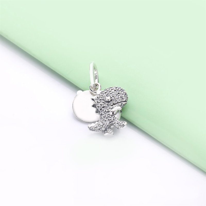 (kuva) Pavé Dinosaur Dangle Charm - 798186CZ - Näytä 3