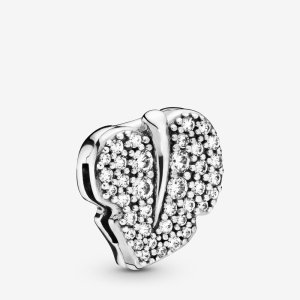 (kuva) PANDORA Sparkling Leaf Clip Charm - 798293CZ