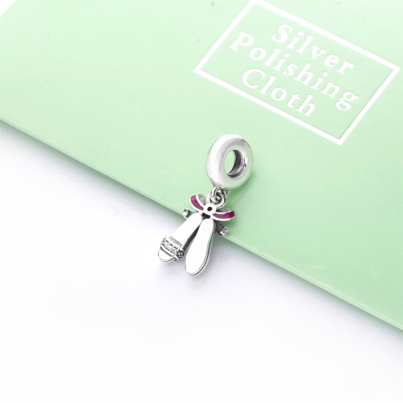 (kuva) PANDORA Pink Ballerina Shoes Dangle Charm - 798339CZ - Näytä 3