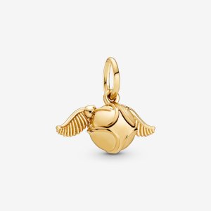(kuva) PANDORA Harry Potter Kultainen Sieppo Medaljonki - 368618C00