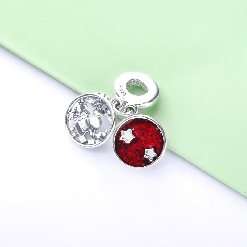 (kuva) PANDORA Joulupukki Rauha Rakkaus Ilo Ripustin Charm - 798468C01 - Näytä 5