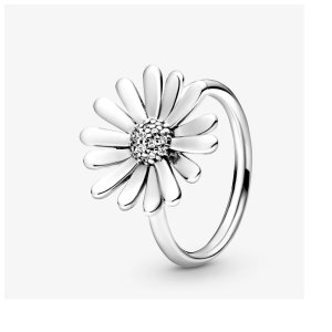 (kuva) PANDORA Pavé Daisy Flower Statement -rengas - 198817C01