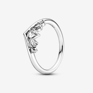 (kuva) PANDORA Sparkling Pear & Marquise Wishbone Ring - 199109C01
