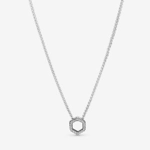 (kuva) PANDORA Kimaloinen Honeycomb Hexagon Collier -kaulakoru - 398787C01