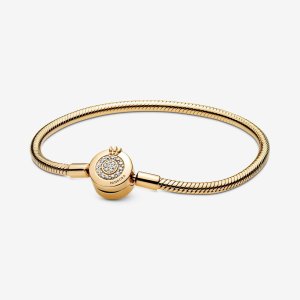 (kuva) Pandora Moments Sparkling Crown O Käärmeenrenkaan Rannekoru - 569046C01