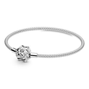 (kuva) Pandora Bright Snowflake Mesh Bracelet - 598616C01