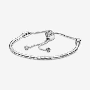 (kuva) Pandora Moments Pavé Sydänlukko Käärmeenkettu Liukusolkahihna - 598699C01