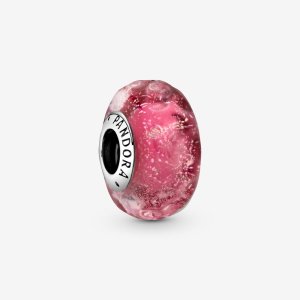 (kuva) PANDORA Aaltoile Fancy Pink Murano-lasi Charm - 798872C00