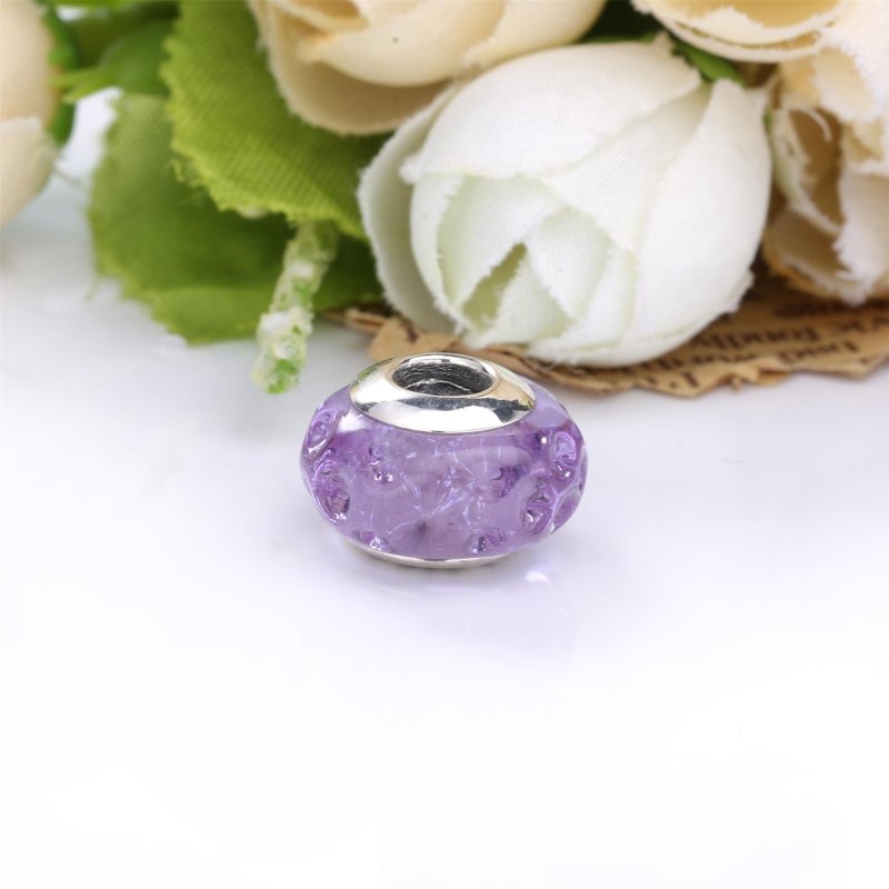 (kuva) PANDORA Aaltoileva Laventeli Murano-lasi Charm - 798875C00 - Näytä 5
