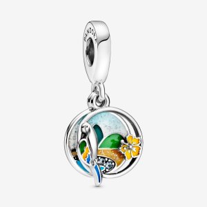 (kuva) PANDORA Brasilialainen ranta ja papukaija Riputus Charm - 798919C01