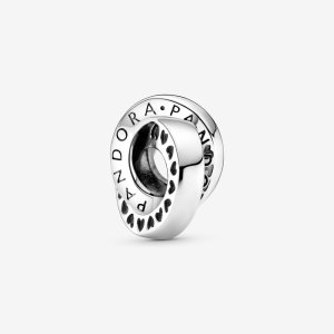 (kuva) PANDORA Logo & Heart Bands Spacer Charm - 799035C00