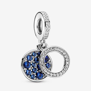(kuva) PANDORA Sparkling Blue -levyksen kaksoisriipus - 799186C01