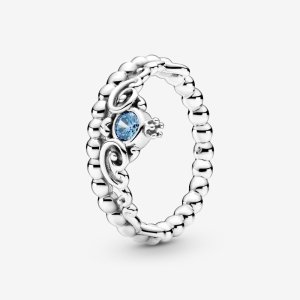 (kuva) PANDORA Disney Tuhkimo Sininen Tiarasormus - 199191C01