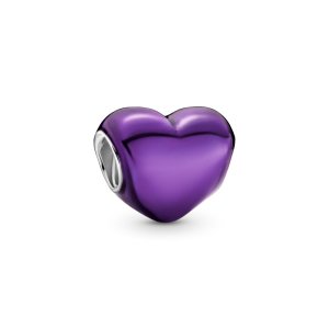 (kuva) PANDORA Metallic Purple Heart Charm - 799291C01